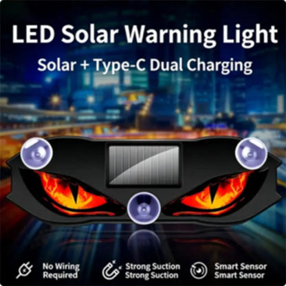 🚗🔆 Luz de advertencia LED para coche con energía solar – ¡50% DE DESCUENTO! Funciona con energía solar, resistente a la intemperie, se enciende automáticamente al anochecer para mayor seguridad en la carretera. 🔥🛡️