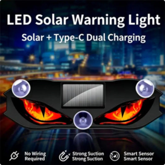 🚗🔆 Luz de advertencia LED para coche con energía solar – ¡50% DE DESCUENTO! Funciona con energía solar, resistente a la intemperie, se enciende automáticamente al anochecer para mayor seguridad en la carretera. 🔥🛡️