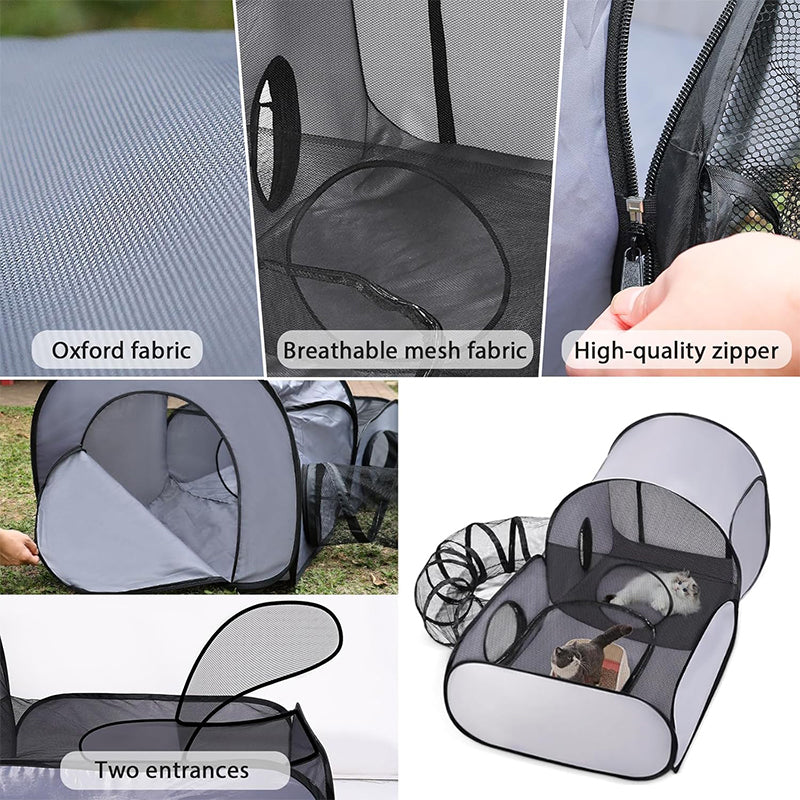 ⏳¡50% DE DESCUENTO POR TIEMPO LIMITADO!⏰Túnel grande para gatos, ideal para jugar y descansar🐈🐈‍⬛🏠