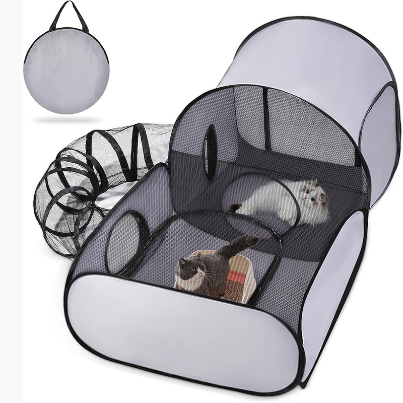⏳¡50% DE DESCUENTO POR TIEMPO LIMITADO!⏰Túnel grande para gatos, ideal para jugar y descansar🐈🐈‍⬛🏠