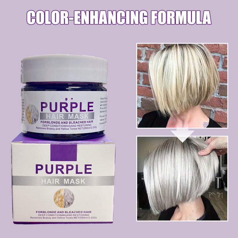 Mascarilla capilar morada hidratante con aroma de larga duración 💜✨