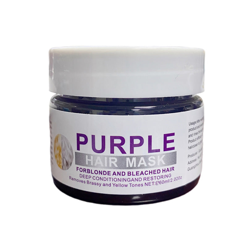 Mascarilla capilar morada hidratante con aroma de larga duración 💜✨
