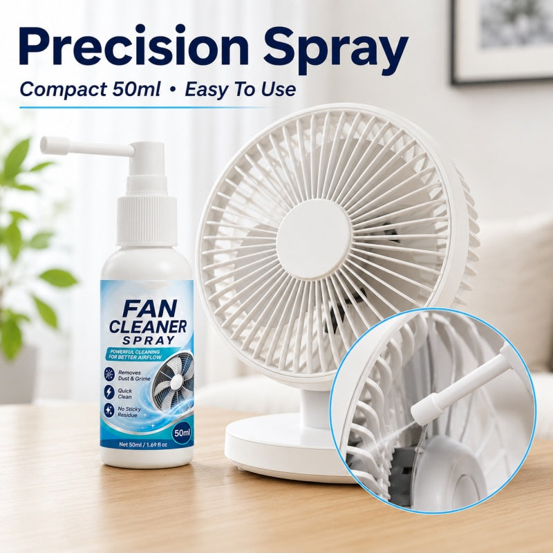 🧴 Spray Limpiador Multiusos para Ventiladores y Aire Acondicionado 💨 Desintegra Polvo y Grasa Sin Fregar, Boquilla Delgada para Zonas Difíciles, Devuelve el Brillo Original, Seguro para Plástico y Metal