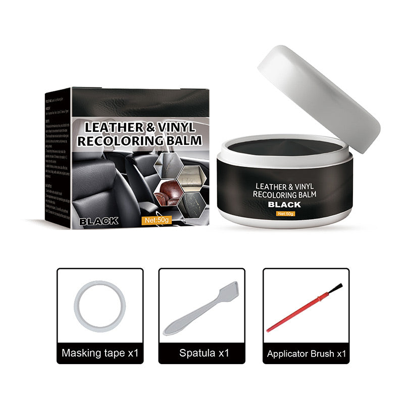 【Crema Restauradora de Cuero】👜✨ Repara y restaura el color del cuero en coches, sofás, zapatos y más. 🔧👢