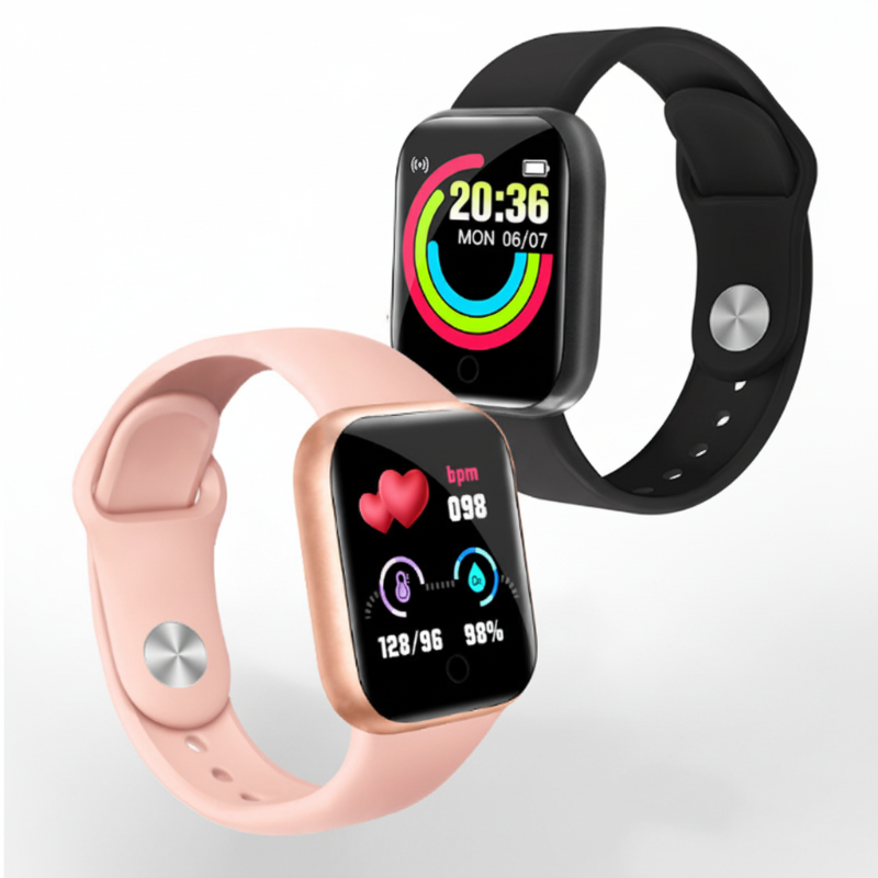 ⌚ Pulsera Inteligente Deportiva con Monitoreo de Salud 24h 🫀 Frecuencia Cardíaca, Presión y Oxígeno en Sangre, Modos Multideporte, Carga USB Directa, Notificaciones Inteligentes, Diseño Ligero de Aleación de Titanio