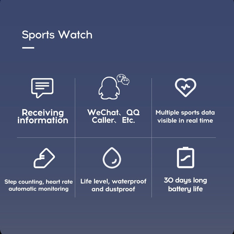 ⌚ Pulsera Inteligente Deportiva con Monitoreo de Salud 24h 🫀 Frecuencia Cardíaca, Presión y Oxígeno en Sangre, Modos Multideporte, Carga USB Directa, Notificaciones Inteligentes, Diseño Ligero de Aleación de Titanio