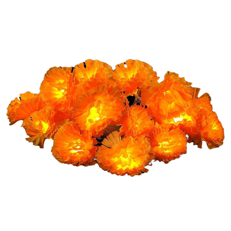 🌼 Guirnalda Luminosa de Caléndula – Brillo Naranja Tradicional para un Día de los Muertos lleno de Memoria y Color ✨🕯️