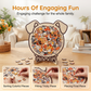 🐶 Adorable Dog-Shaped Wooden Jigsaw Puzzle