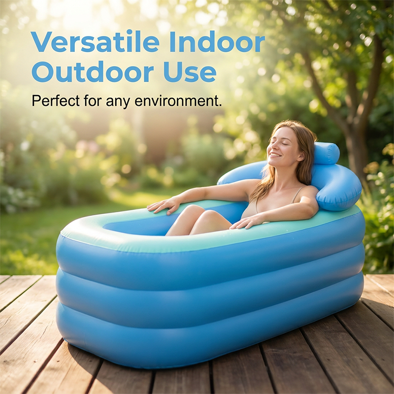 Baño inflable aislado de tres capas