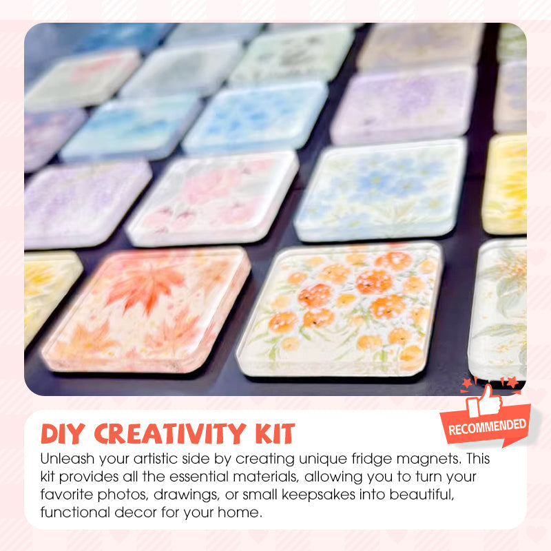 📢📢 ¡50 % DE DESCUENTO!!! ⏰ Kit de bricolaje con imanes para nevera de acrílico transparente