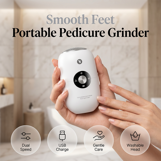 ✨50% DE DESCUENTO✨ Lijadora eléctrica portátil para pies | Elimina durezas, talones agrietados y piel áspera al instante, pies suaves como de spa