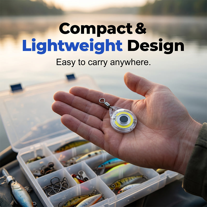 🐟 Luz LED Subacuática para Pesca Nocturna Ultrabrillante | Soluciona el problema de no atraer peces en aguas profundas, 4 colores impermeable compacta de larga duración