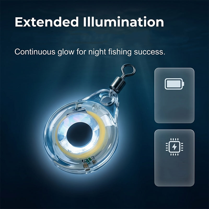 🐟 Luz LED Subacuática para Pesca Nocturna Ultrabrillante | Soluciona el problema de no atraer peces en aguas profundas, 4 colores impermeable compacta de larga duración