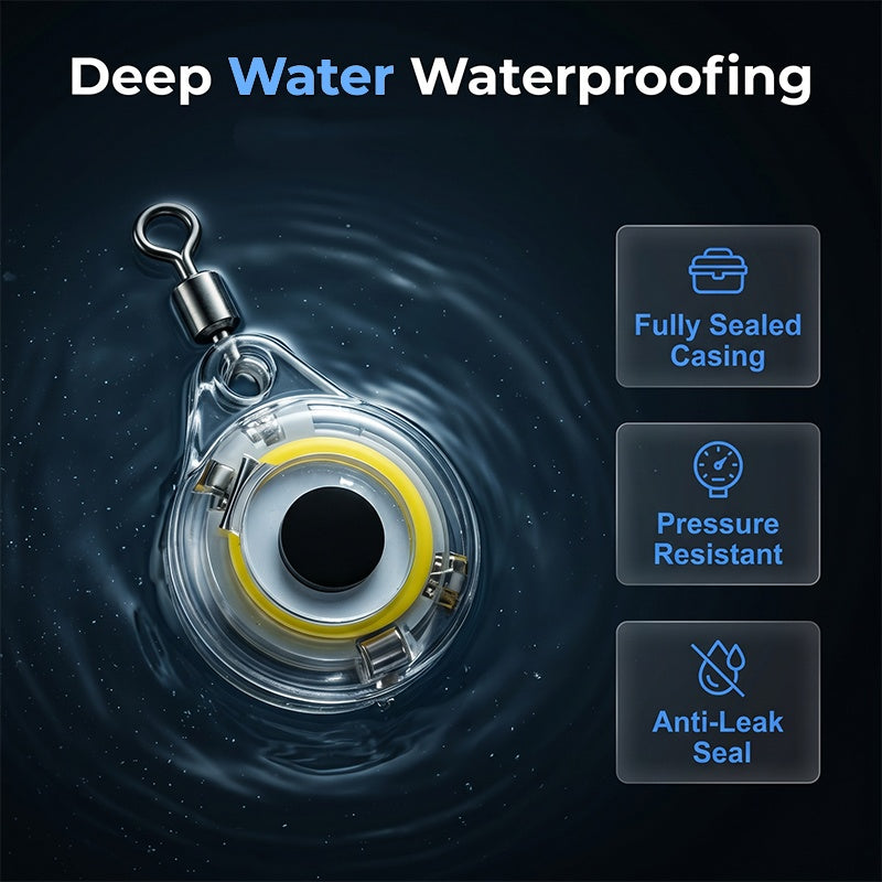 🐟 Luz LED Subacuática para Pesca Nocturna Ultrabrillante | Soluciona el problema de no atraer peces en aguas profundas, 4 colores impermeable compacta de larga duración