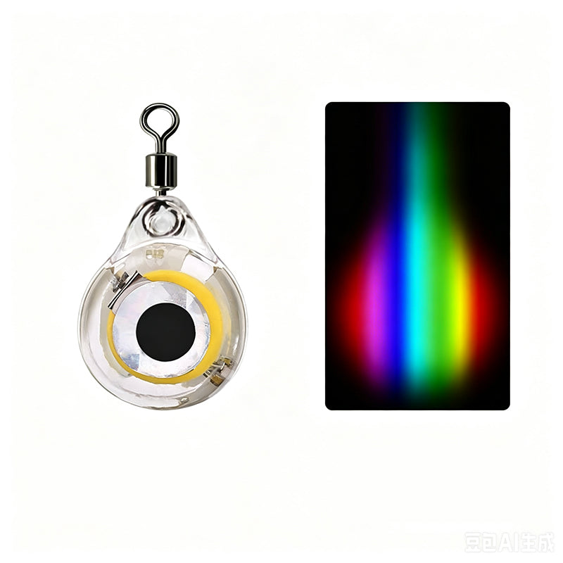 🐟 Luz LED Subacuática para Pesca Nocturna Ultrabrillante | Soluciona el problema de no atraer peces en aguas profundas, 4 colores impermeable compacta de larga duración