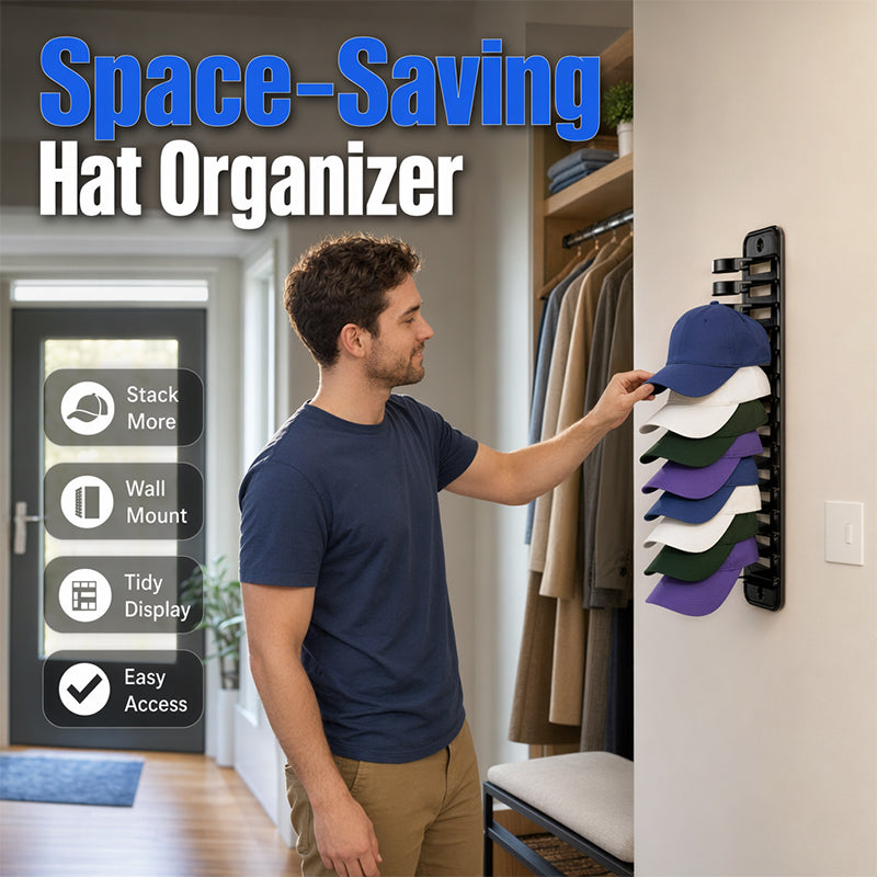 📢📢 ¡50% DE DESCUENTO! ⏰ Organizador de gorras ahorrador de espacio