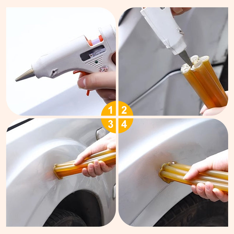 🛠️ ¡Elimina abolladuras del coche sin esfuerzo! 🚗 Barra de pegamento para reparación de abolladuras sin pintura para vehículos
