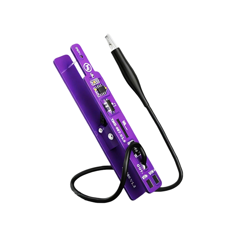 ⚡ Pinza de Arranque Sin Baterías para Reparación de Móviles y Tabletas | Interruptor de Control Preciso, Cuerpo de Aluminio Anodizado, Protección Contra Cortocircuitos para Diagnóstico de Placas Lógicas