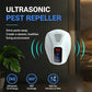 🔇 Repelente Ultrasónico de Roedores 360° Silencioso | Doble Frecuencia Antiadaptación, Plástico ABS Ignífugo, Seguro para Mascotas y Bebés