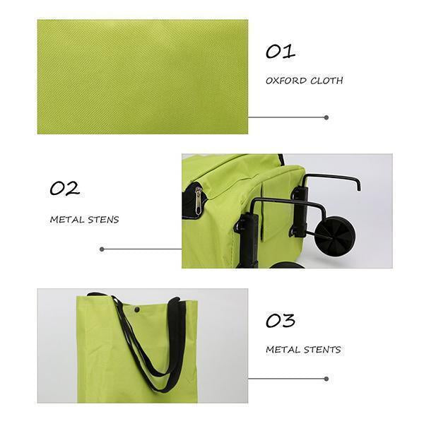 🛒🔥 ¡50% DE DESCUENTO! Carro de la compra plegable 2 en 1 – Práctico, ligero y resistente – Perfecto para la compra diaria, el mercado o el hogar 🥰✨
