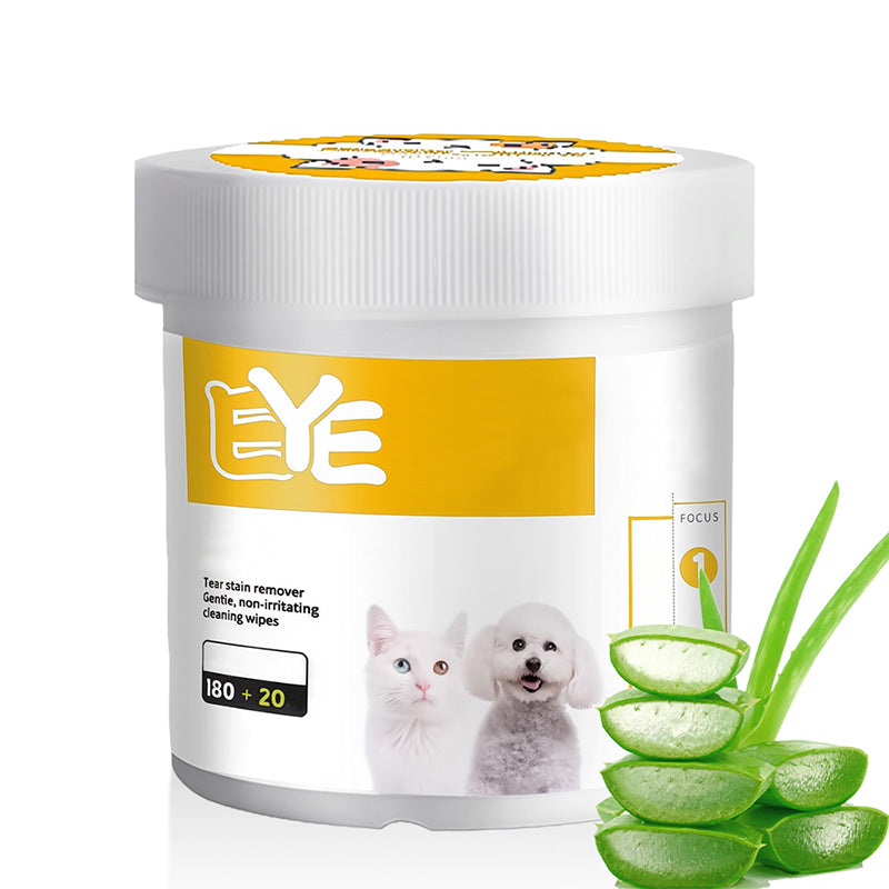 ✨ ¡Sorpresa, 50% de descuento! 🐈🐕 Mantener a tu mascota peluda limpia es fundamental. Toallitas limpiantes de origen vegetal natural para ojos y oídos de mascotas