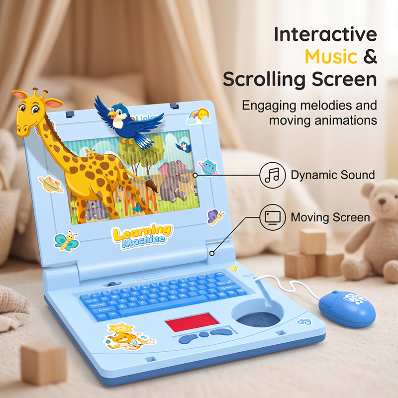 💻✨ Portátil Juguete Interactivo – Simulación Realista, Aprendizaje Divertido y Juegos Educativos para Peques 🧠🎵