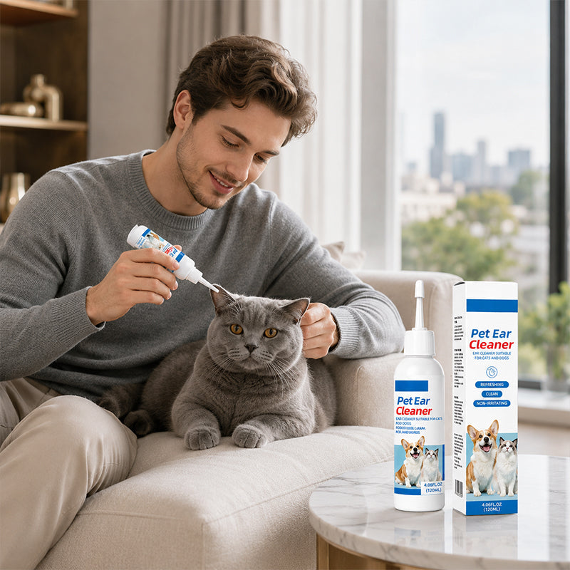 Limpiador suave para oídos de mascotas