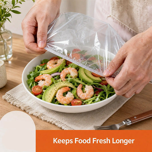 🔥 ¡Oferta por tiempo limitado, 50% de descuento! 🍽️ Tapas elásticas desechables para recipientes: conservan los alimentos frescos y protegidos de forma sencilla