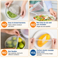 🔥 ¡Oferta por tiempo limitado, 50% de descuento! 🍽️ Tapas elásticas desechables para recipientes: conservan los alimentos frescos y protegidos de forma sencilla