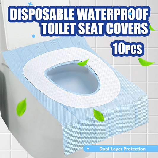 🔥Oferta por tiempo limitado: Compra 1 y llévate 1 gratis - 10 unidades de fundas desechables impermeables para asiento de inodoro