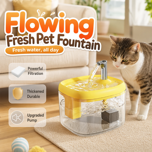 🐾 Dispensador de agua silencioso para mascotas con cuenco de PET apto para alimentos