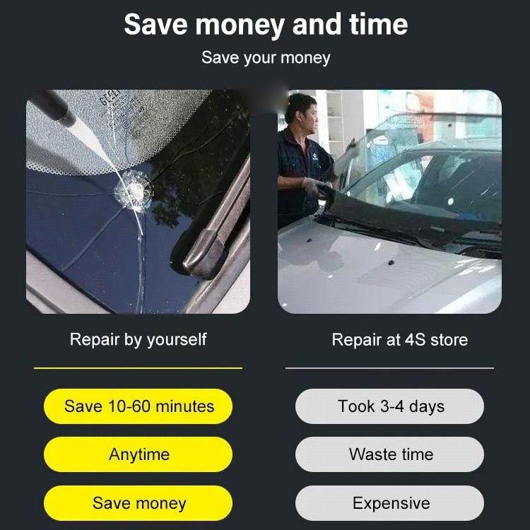 🏭 Directo de fábrica de vidrio, ¡Compra 3 y llévate 2 gratis! 💦 ¡Una gota repara todas las grietas del vidrio! 🚗 Agente reparador de grietas en vidrio