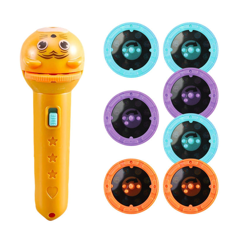 📢 ¡50% DESCUENTO POR TIEMPO LIMITADO! ⏰ Linterna proyector educativa infantil 🔦 Pulsa, proyecta y aprende – Una aventura nocturna de bolsillo ✨