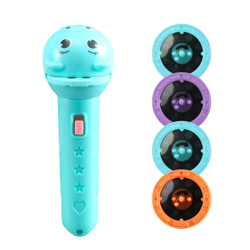 📢 ¡50% DESCUENTO POR TIEMPO LIMITADO! ⏰ Linterna proyector educativa infantil 🔦 Pulsa, proyecta y aprende – Una aventura nocturna de bolsillo ✨