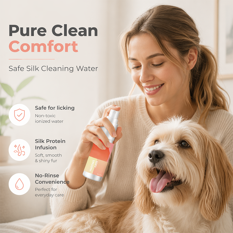 Spray Limpiador para Mascotas con Agua Ionizada Suave