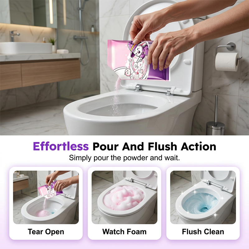 🚽💥 Polvo Limpiador Espumoso Automático – Se Activa Solo, Elimina Manchas y Sarro sin Frotar ni Esfuerzo 🧼✨