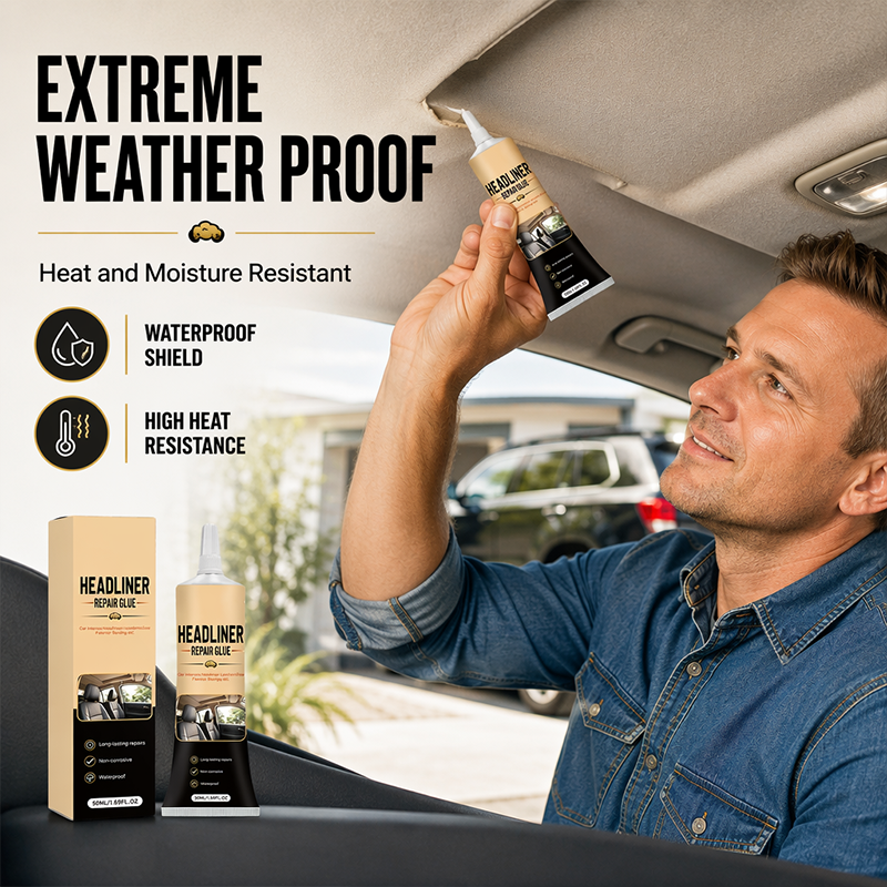 🎉 Más de 49 mil unidades vendidas 🚗 Pegamento impermeable para reparar el techo del coche, adhesivo de alta resistencia para techos caídos e interiores de vehículos