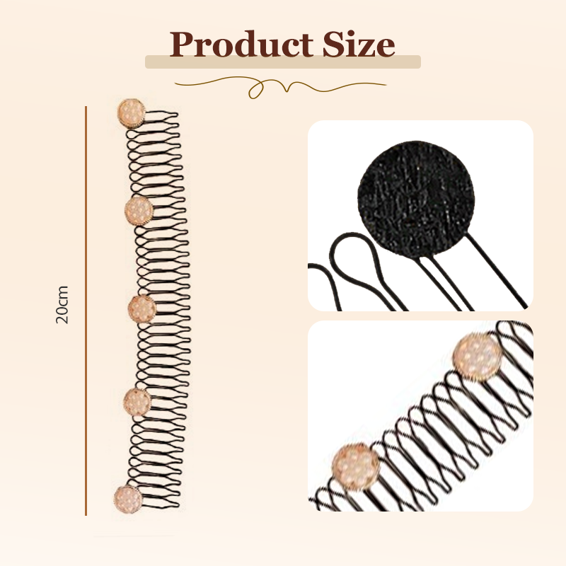 🔥Oferta 50% OFF🔥 Diadema Invisible para Cabello Suelto – Sujeción en Espiral, sin Marcas, sin Enredos 💇