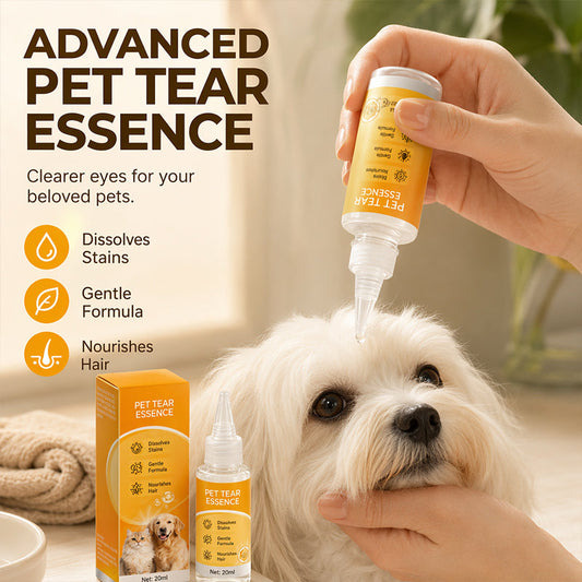Suave producto para eliminar manchas alrededor de los ojos de mascotas, gotas nutritivas