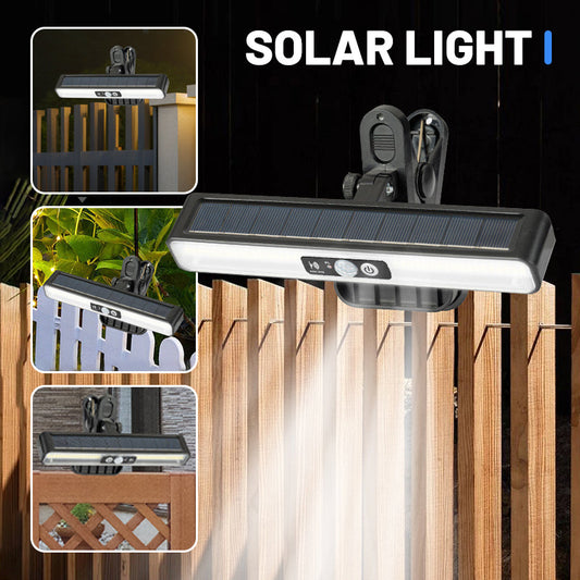 Luces solares exteriores con clip y sensor de movimiento