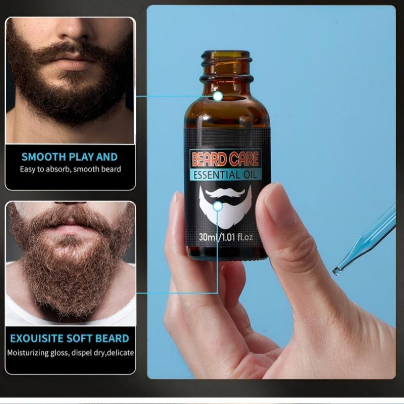 ✨ Aceite esencial para el cuidado de la barba – absorción rápida, no graso, nutre la piel y la barba 🌿