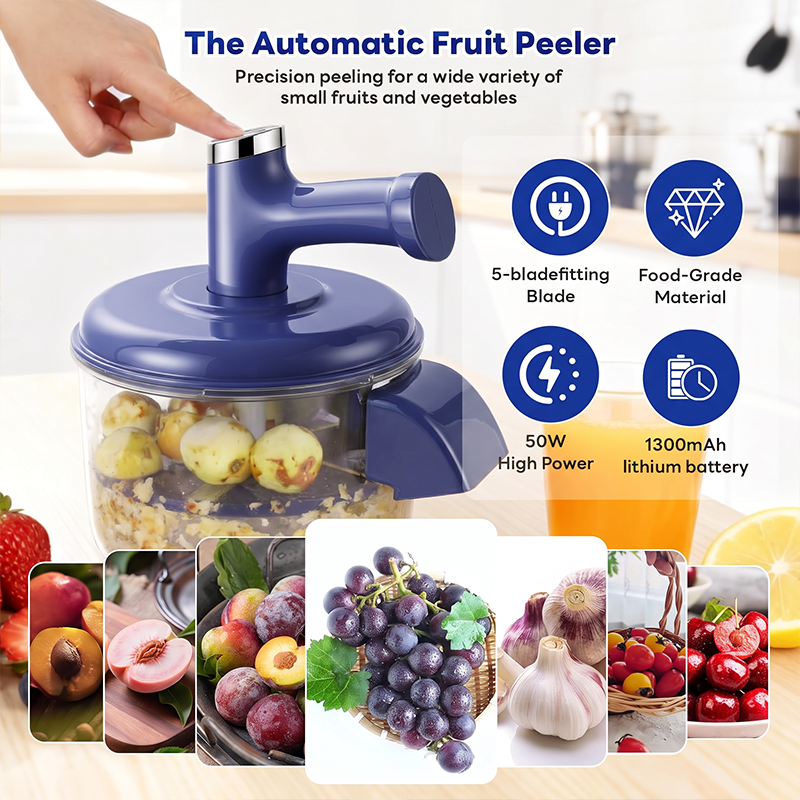 ✨50% DESCUENTO 🥕 Pelador Eléctrico 2 en 1 Inalámbrico Automático Desmontable Fácil Limpieza