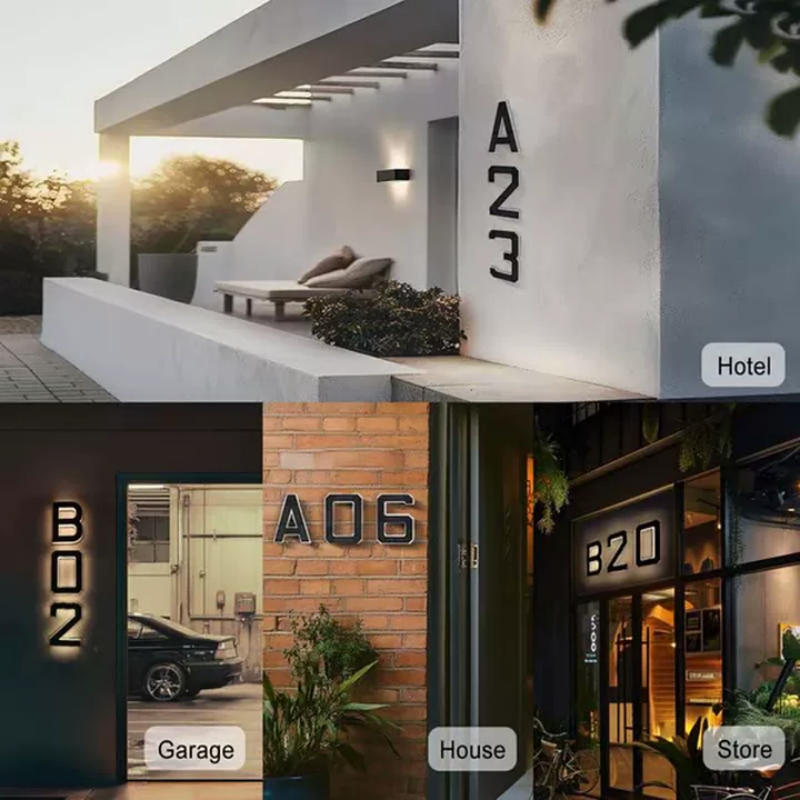 🏡 50% DE DESCUENTO! ✨ Números de Casa LED Impermeables - Brillante Iluminación Nocturna con Diseño Resistente a la Intemperie 💡🌧️
