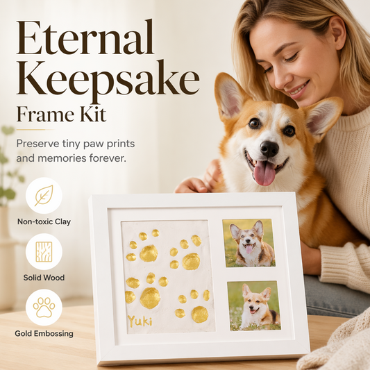 🖐️Kit DIY Huellas Bebé y Mascota | Marco Recuerdo Eterno❤️