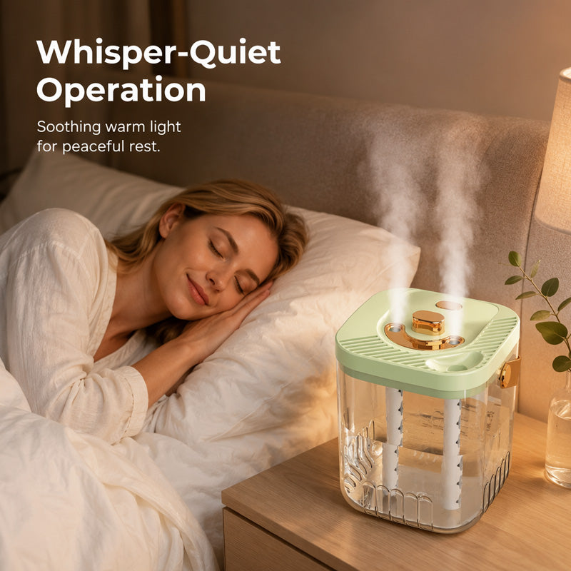 Humidificador transparente portátil con asa