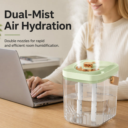 Humidificador transparente portátil con asa