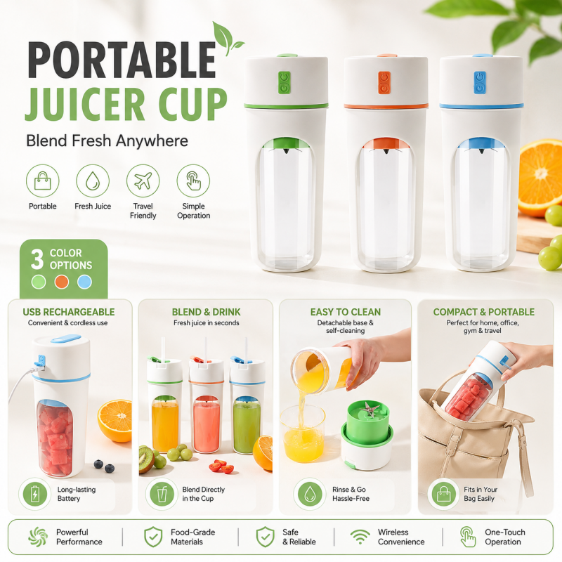 🍹 Licuadora Portátil Inalámbrica Eléctrica | Oferta Limitada Disponible