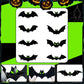 Set de Pegatinas Decorativas 3D de Murciélagos de Halloween