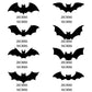 Set de Pegatinas Decorativas 3D de Murciélagos de Halloween