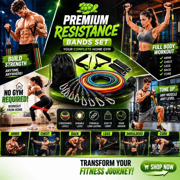 ⏳Oferta Especial por Tiempo Limitado⏰Construye el Cuerpo de Tus Sueños Sin Ir al Gimnasio | Juego de Bandas de Resistencia Ajustables para Entrenamiento Corporal Completo en Cualquier Lugar